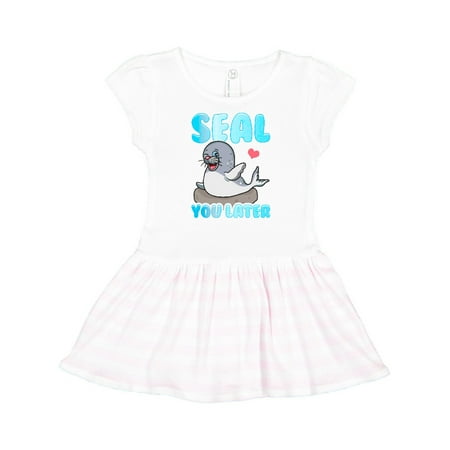 

Inktastic Seal Cute Sea Lion Gift Gift Toddler Girl Dress