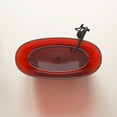 thumbnail image 4 of Vanity Art 67" x 30” Oval Shaped Stone Resin Freestanding Bathtub, Contemporary Design Soaking Tub with Overflow and Integrated Pop Up Drain, 4 of 4