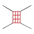 thumbnail image 4 of koolsoo Baseball Practice Net Baseball Training Device for Hitting Grounders Hitting Aid red, 4 of 8