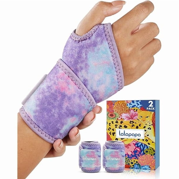 wonima11 2 Pack Wrist Brace for Women, Adjustable Fits Both Right & Left Hands for Night Support Tendonitis Carpal Tunnel Arthritis Lifting Arthritis Tennis Sprained Typing Sports, Tie-Dye Print