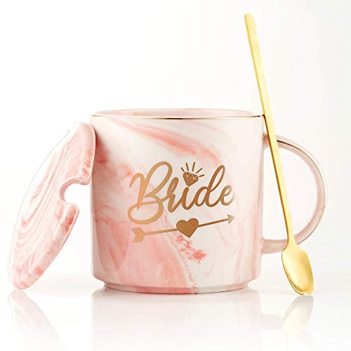 SFHMTL Ceramic Bride Cup Marblr Coffee Mug Proposal Wedding Bridal Shower Gifts