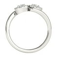 thumbnail image 2 of 14k White Gold Halo Set Round Two Stone Diamond Ring (3/8 cttw) Size 8, 2 of 4