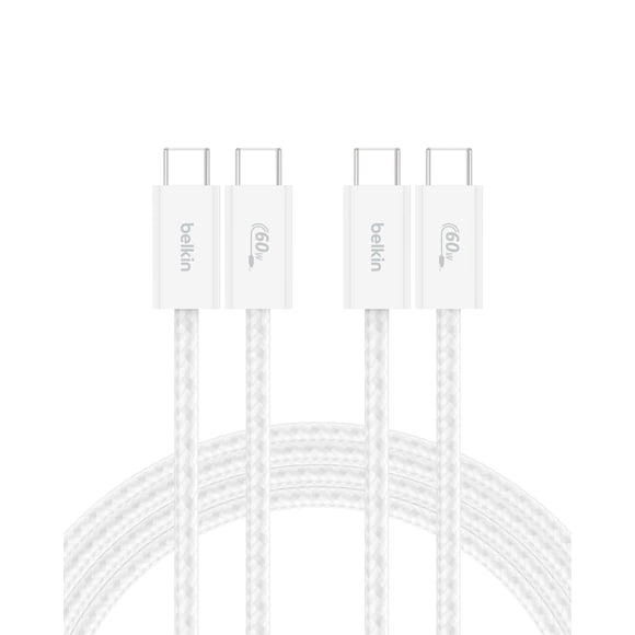 Cable USB C a USB C para iPhone 16, 2 unidades, 2 m, 60 W, color blanco