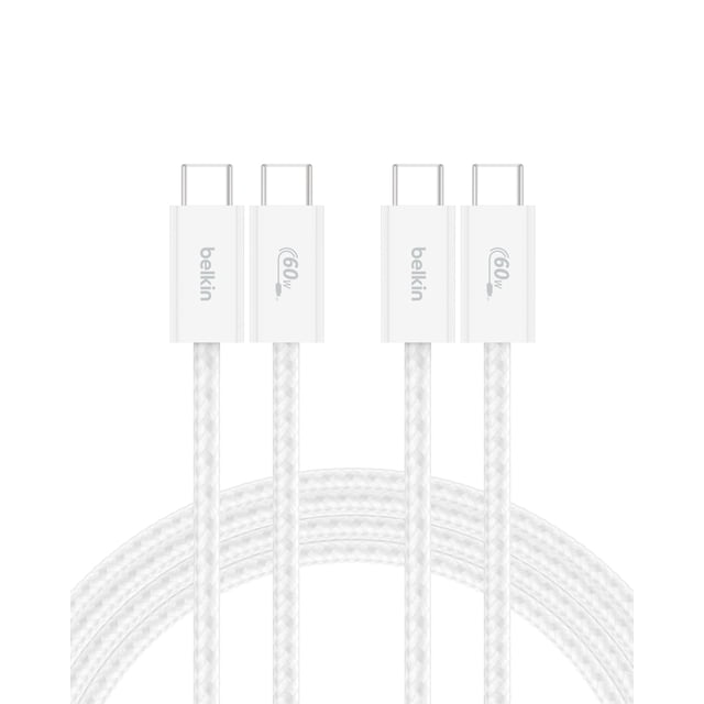 Cable USB C a USB C para iPhone 16, 2 unidades, 2 m, 60 W, color blanco