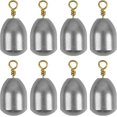 thumbnail image 1 of czcpp-Fishing Weight Sinker 20 Pieces/30 Pieces Iron Fishing Weights Bass Casting Sinker Water Drop Sinker Weights with Ring Multiple Size Fishing Tackle with Box, 1 of 4