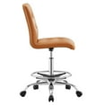 thumbnail image 3 of Computer Work Desk Chair, Tan Silver, Vegan Leather, Home Office Business, Modern Contemporary HB33582, 3 of 9