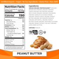 thumbnail image 2 of Organic Vegan Protein Bars, Peanut Butter Chocolate Chunk - 10g Plant Based Protein, Low Calorie Healthy Snacks, No Lactose or Soy Ingredients, Gluten Free, Non-GMO - 1.41 Oz (Pack of 12), 2 of 5