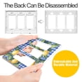 thumbnail image 4 of Yayeee Rocker Switch Wall Plate 2-Gang 4.7"x4.6" Home Decorative Outlet Cover, Green Lemon Plaid, 4 of 6