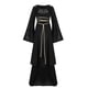 thumbnail image 1 of ICHUANYI Clearance Women Casual Halloween Sleeve Splicing Solid Gothic Cosplay Dress(Black, XL) ICHUANYI WER2023080806814, 1 of 5