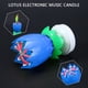 thumbnail image 5 of Vela de pastel JShteea Velas de loto giratorias electrónicas Doble capa azul, 5 of 9