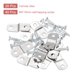 thumbnail image 3 of Uxcell 20Pcs 1/8" Offset Clips de lienzo, Clip para enmarcar imágenes con 2 agujeros, Plata, 3 of 5