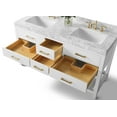 thumbnail image 5 of Ancerre Designs Elizabeth 60" Bathroom Vanity Set with Gold Hardware in White, 5 of 6