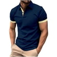 thumbnail image 4 of StSilkitty Lightweight Golf Shirts for Mens Solid Color Short Sleeve Collared Buttons Athletic T-Shirt Beach Vacation Casual Tops, 4 of 8