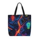 thumbnail image 1 of Balery Neon City Map Bolsa de Mano para Mujeres con Cremallera, Bolsa de Gimnasio con Compartimentos, Bolsa para Laptop, Bolsa para Trabajo, 1 of 7
