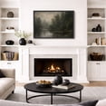 thumbnail image 2 of Framed Canvas Print Vintage Forest Landscape Wall Art Farmhouse Decorative for Living Room Bedroom - 16"x24" BLACK, 2 of 8