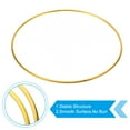 thumbnail image 3 of Unique Bargains 7 Inch Dream Catcher Rings, 8 Pcs Metal Macrame Wreath Floral Round Ring Hoop, Gold, 3 of 6