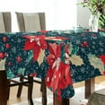 thumbnail image 5 of Yayeee Tablecloths 60" x 60" Rectangle Wrinkle Resistant Party Table Cover, Christmas Themed Leaves, 5 of 8