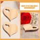 thumbnail image 5 of ColoMX 100 Uds. Colgantes de corazón de madera en rodajas colgante de corazón de madera adornos de corazón de madera en blanco, 5 of 7
