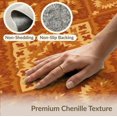 thumbnail image 6 of ODIKA 6'x9' Washable Area Rug Non-Slip, Chair-Friendly, Orange Boho Burnt Motif Decorative Symmetrical Bathroom Fall for Dining Room, Under Table, Office Décor, 6 of 7