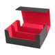 thumbnail image 2 of Caja de almacenamiento de de cartas para novias, novios, cartas de fútbol, cartas de hockey Negro Rojo, 2 of 8