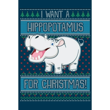 Hippopotamus Christmas Song Original I Want A Hippopotamus For Christmas: Christmas Shopping List Journal (Paperback) ()