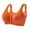 Orange, variant on Bras for Women Front Button Ditsy Floral Lace Wireless Womens Bras Adjustable Wide Strap Maternity Elderly Comfort Nursing Bra