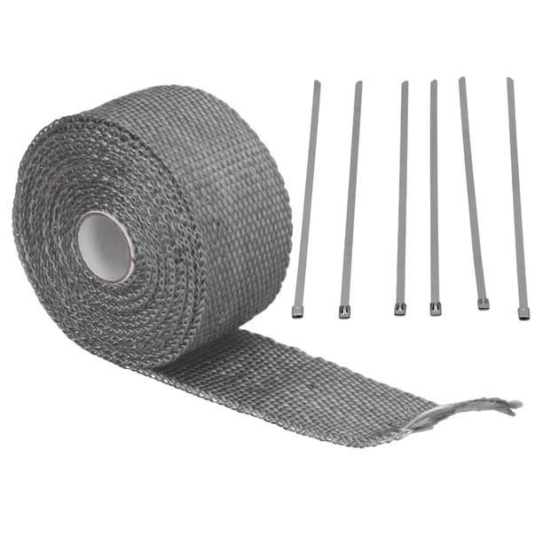Envoltura térmica de escape NikouMX 5 m cinta para tubo de escape