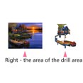 thumbnail image 4 of Baohd 5D Sunset Lake House Rhinestone Cross Stitch Crystal Scenery Embroidery Diamond Painting Room Decorative Resin Needlework, 4 of 9