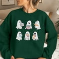 thumbnail image 3 of KimSoong Halloween Sweatshirts for Women Ghost Reading Books Sweater Cute Spooky Bookish Shirt Fall Pullover Tops, 3 of 7