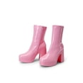 thumbnail image 7 of Women's Chunky Platform Ankle Boot High Block Heels Square Toe Lightweight Comfort Party Dress Booties For Women 2026 Fashionable Boots, 7 of 7