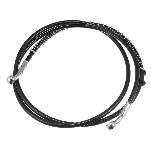 66.93" Motocicleta Hidráulico Freno Línea Aceite Manguera Trenzado Cable Negro
