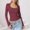 #0001-Wine, variant on Neewe Womens Long Sleeve Shirts Plain Square Neck Casual Fall Fashion Ladie Tops Loose Fit Spring Basic Clothes Trendy