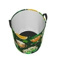 thumbnail image 3 of Fotbe Laundry Hamper With Durable Leather Laundry Basket St Patrick'S Day10 Thickened Waterproof Round Collapsible Laundry Hamper, Dirty Clothes Laundry Basket, 3 of 8