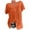 #1-Orange, variant on Women Plus Size Shirts Short Sleeve V-Neck Print Blouse Pullover Tops