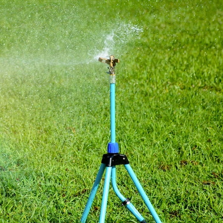 Aqua Joe - Indestructible Brass Impulse 360 Degree Sprinkler