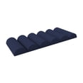 thumbnail image 3 of Cojín ergonómico de apoyo para la espalda con bolsillo lateral y cierre de cremallera para mayor versatilidad. Azul, 3 of 8