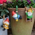 thumbnail image 1 of Juego de 3 Figuras de Resina con Forma de Escalera de Enano para Jardín | Esculturas Decorativas Colgantes para Macetas | Decoración de Pared para Exteriores, Balcones y Patios | Regalos Resistentes, 1 of 6
