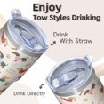 thumbnail image 4 of 20OZ Dog Print Insulated Tumbler with Handle Double Wall Vacuum Cup Ideal Dog Lover Gifts Unique Birthday Christmas Presents for Dog Enthusiasts Women Men Fits Car Cup Holders and Easy to Clean, 4 of 6