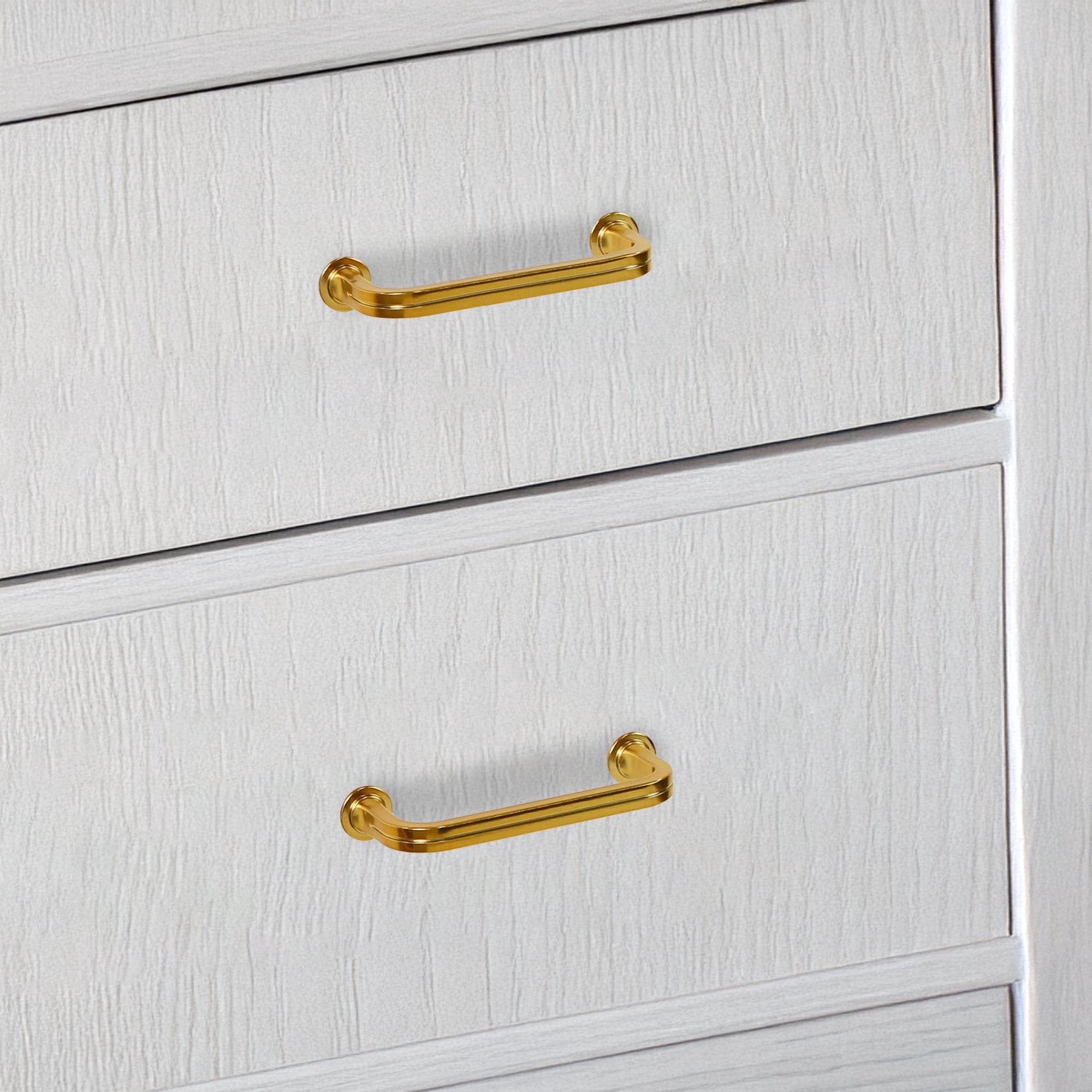 Lumi Home Furnishings Drawer Pull Classic 3.75" Brass 8-Pack