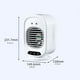 thumbnail image 2 of Mini ventilador de escritorio recargable por USB con aerosol nebulizador, color blanco, 2 of 6