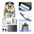 thumbnail image 4 of Disketp Butterflies Mochila Ligera Clásica con Múltiples Bolsillos, Mochila Casual para Hombre y Mujer, Ideal para Escuela, Trabajo y Viajes, 4 of 6