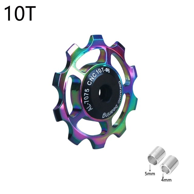 Rueda guía de dial trasero de cerámica para bicicleta de montaña, accesorios de transmisión de aleación de aluminio 11T-16T