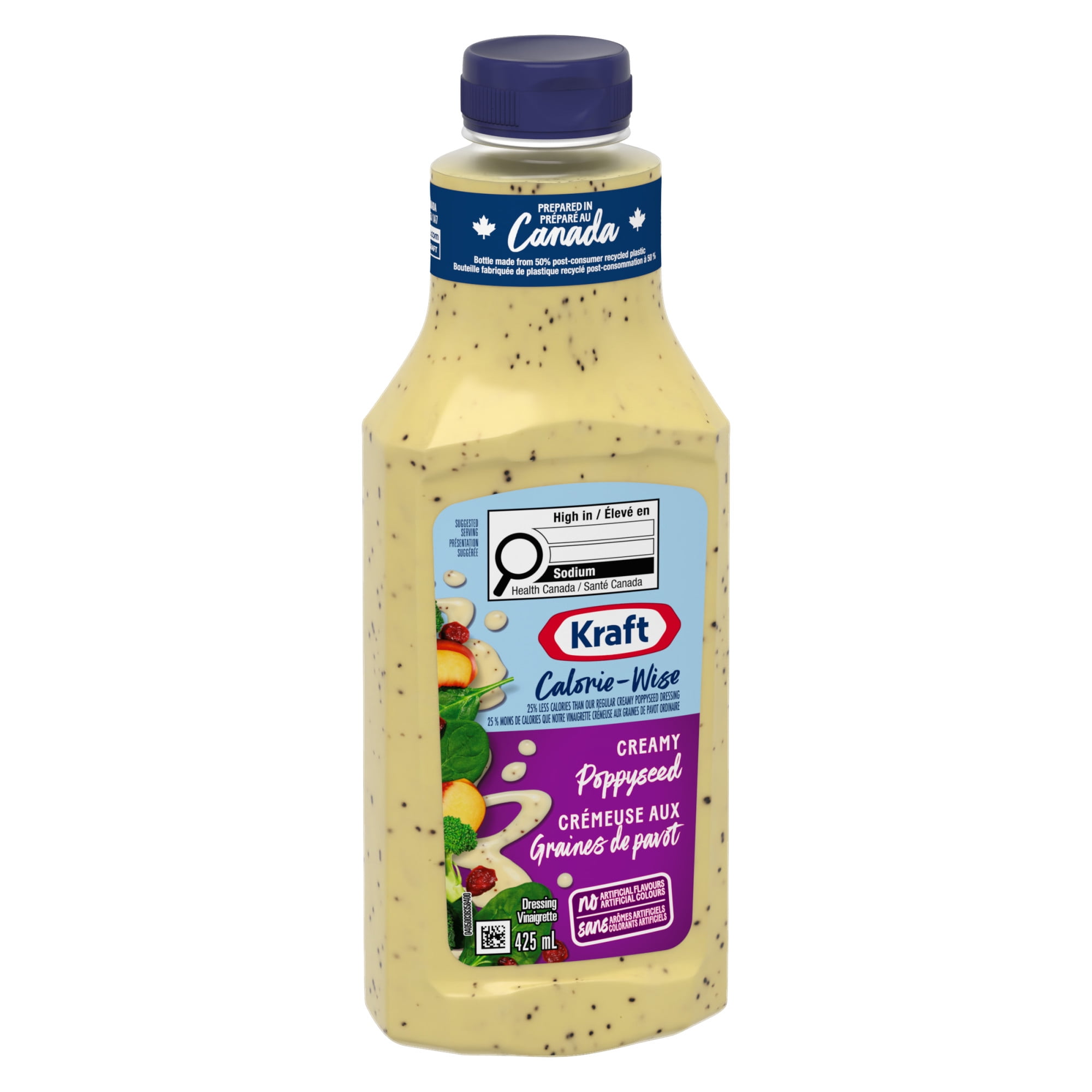 Kraft Calorie-Wise Creamy Poppyseed Salad Dressing, 425 mL Bottle