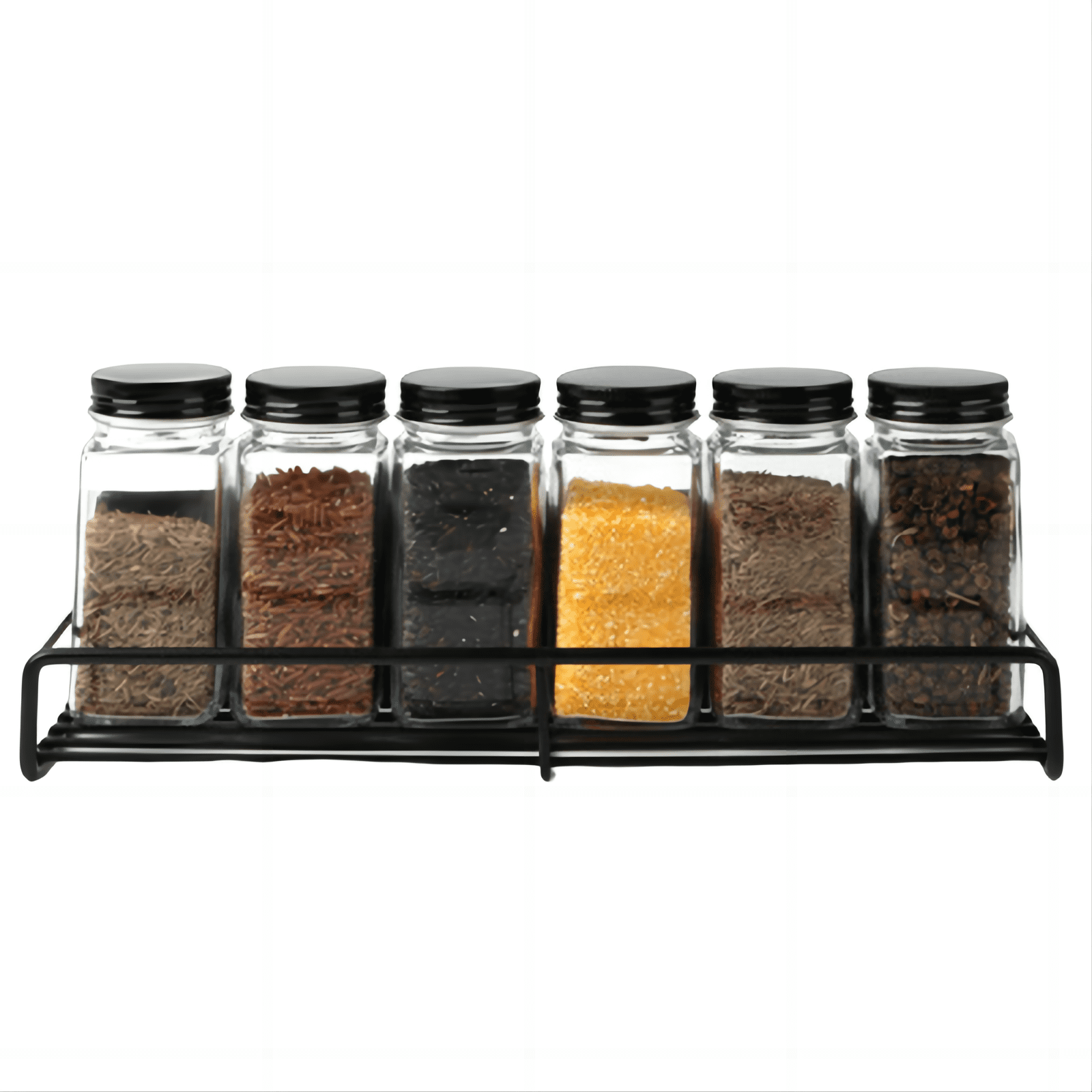 Space-saving Magnetic Spice Rack For Small Kitchens And Apartments -  Perfect Organizer For Spices, Jars, Bottles, And More - Black Metal Cabinet  For Home Kitchen Supplies - Temu