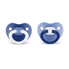 NUK Orthodontic Baby Boys Blue Color Neutral May Vary Pacifiers Shaped To Soothe With Protective Storage Case, 0-6 Months, 2-Pack