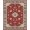 Red, Pattern 10, variant on ODIKA 8'x10' Washable Area Rug Vintage Oriental Medallion With Intricate Scroll Border Design for King Size Bedroom Under Bed, Master Suite, Non-Shedding, Easy Care