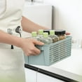 thumbnail image 3 of Small Snack Storage Basket, Countertop Food Organizer Bin, Woven or Plastic for Chips Candy White, 3 of 3