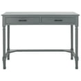 thumbnail image 5 of SAFAVIEH Mckinlee Solid Retro 2 Drawer Writing Desk, Distressed Grey, 5 of 15