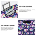 thumbnail image 3 of Kdxio Skull mushroom rainbow space Pattern Luggage Cover for Travel,Elastic and Durable,Fits 18-32 Inch,Anti-Scratch Suitcase Protector-No luggage included, 3 of 5