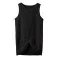thumbnail image 3 of Ticikt Kids' Knot Front Sleeveless Cover-Up, Lightweight Swimwear Cover for Girls,Black, 3 of 5